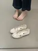 Sapatos Mary Jane Planos Estilo Francês para Mulheres, Novidade Primavera e Verão 2026 Sapatilhas Planas de Cetim Retrô com Bolinhas