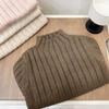 Suéter de Medio Cuello Alto para Niños y Niñas 2025 Otoño e Invierno Nueva Moda Infantil Versátil Camisa de Punto para Fondo Top Cálido