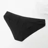 Shenzhen Zhiqu Ropa Interior de Algodón Cómoda para Mujer, Shorts Triangulares de Cintura Baja, Corte Cruzado Sexy, Piernas Largas Expuestas, Piernas Altas