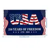 Bandera Americana Conmemorativa Transfronteriza del 250º Aniversario Venta al por Mayor Diseño de Atmósfera de Patio Decoración Patriótica Bandera para Jardín Exterior