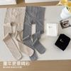 Medias para Niños 2025 Otoño Nuevo Cisne Dorado Rayas Finas Leggings para Niños Calcetines Exteriores para Niñas