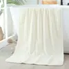 Toalha de Banho Listrada Doce Vermelho Internet Dormitório Estudantil Toalha Absorvente Voz de Sacudir Mão Rápida Ao Vivo Daifa Toalha de Banho de Fleece de Coral