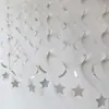 Novo Pingente Espiral Estrela de Cinco Pontas Recortada Azul Noturno Cena de Festa de Aniversário Celebração de Aniversário Decoração de Banquete de Aniversário