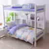 Novo Modelo 2025 Conjunto de Três Peças 100% Algodão para Estudantes Conjunto de Roupa de Cama Puro Algodão para Dormitório Estudantil