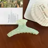 Elegante pinza de garra a cuadros para primavera y verano, pinza de tiburón simple y atmosférica, elegante pinza para el pelo para la parte posterior de la cabeza, pinza de moda para coleta
