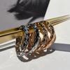Anillo coco estilo Xiao Xiang CNC versión alta versión estrecha versión ancha anillo de pareja anillo de oro rosa de 18k alta retención de color