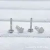 Pendientes de Titanio Astmf-136 Corazón, Estrella Base Plana Barra Roscada Interna G23 Titanio Pulido Cabeza de Joyería para Piercing