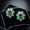 Pendientes de Diópsido Natural para Amazon Transfronterizo Plata S925 Piedra Principal 4*6 Joyería de Lujo Venta Directa de Fábrica