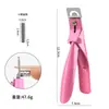 Cortauñas de Acero Inoxidable en Forma de U para Uñas Postizas DIY, Tijeras para Uñas, Herramientas para Uñas de Calidad Profesional para Salones de Uñas al por Mayor