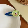 Grampo de Cabelo Colorido com Bolinhas e Xadrez Maçã BB Clip Divertido Olhos Grandes Quebra Clip Clip para Franja Cabelo Quebrado Clip Lateral Grampo de Cabelo Novo