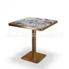 Juego de Mesa y Sillas de Comedor de Lujo Estilo Occidental para Comercio Exterior, Mesa y Sillas de Comedor de Lujo para Restaurantes de Hotel y Cafeterías, Mesa y Sillas de Comedor de Pizarra