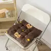 Almofada de Assento Antiderrapante, Almofada para Cadeira, Almofada para Glúteos, Banqueta Espessa para Estudantes, Banqueta de Sala de Aula, Almofada de Assento de Pelúcia para Longa Permanência no Escritório, Cadeira