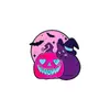 Broche Luminoso de Halloween Desenho Animado Liga Fluorescente Cabeça de Abóbora Gato Preto Fantasma Inglês Acessórios de Decoração de Roupas