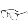 Gafas Planas Anti Luz Azul para Hombre, Protección Ocular de Alta Definición para Mujer, Armazones de Gafas de Medio Marco al por Mayor