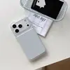 Se transforma instantáneamente en una funda de teléfono de acrílico puro de precisión con orificio compatible con Apple 17PROMAX simple color sólido 16/15/11/13