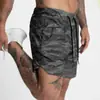 Pantalones Cortos Deportivos de Fitness para Hombre, Pantalones Medios Delgados Frescos Transpirables de Secado Rápido, Pantalones Deportivos para Exteriores, Pantalones de Baloncesto para Hombre