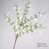Flores de gardenia artificiales estilo Ins de tallo largo para decoración de bodas, flores artificiales para sala de estar y recibidor, gardenias artificiales al por mayor