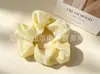 Goma para el Cabello Plisada Floral de Gasa, Goma para el Cabello Coreana Estilo Hada Color Crema para Mujer, Suministro para Joyerías, Fábrica de Origen