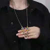 Moda nuevo collar de mariposa de esmalte azul quemado Jingtai para mujer, simple manualidad de epoxi, estilo nacional, joyería retro de moda