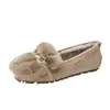 Zapatos Peludos Estilo Nuevo 2026 para Mujer, Mocasines de Invierno para Exteriores, Zapatos de Felpa y Algodón, Zapatos Planos sin Cordones, Zapatos para Mujer Talla Grande