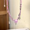 Aretes Colgantes con Goteo de Aceite de Calavera Tejidos Enroscados Dulces Frescos para Chica Caliente Collar para Mujer Diseño de Estilo Frío Collar Conjunto
