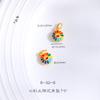 Color duradero no se decolora oro arena flores de colza tienen flores ricas accesorios diy con cuentas pulsera pulsera de hilo material de cuerda con cuentas mujer