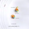 Color duradero no se decolora oro arena flores de colza tienen flores ricas accesorios diy con cuentas pulsera pulsera de hilo material de cuerda con cuentas mujer