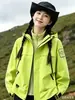 Jaqueta Três em Um Esportiva para Uso Externo Feminina, Outono/Inverno, à Prova de Vento e Impermeável Personalizável, Conjunto de Duas Peças Removível, Roupa de Montanhismo para Casal Masculina