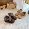 Botines cortos retro Maillard para niñas, otoño e invierno 2026, forro simple, versátiles, sencillos, botas Birkenstock de dos vías para niños
