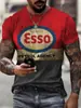 Verano 2023 nuevo venta directa de fábrica transfronteriza impresión digital 3D para hombre logo de coche camiseta de secado rápido para motocicleta de carreras