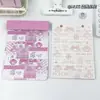 Coleção de Pranchetas Magnéticas A5 de Desenho Animado: Bloco de Notas Colorido, Notas Adesivas Rasgáveis, Prancheta de Alto Valor para Anotações de Estudantes
