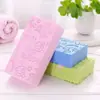 Esponja de Baño para Niños, Toalla de Baño para Bebés, Esponja de Baño Doble Cara de Dibujos Animados para Bebés y Niños Pequeños, Eliminación de Suciedad sin Dolor