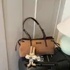 Bolso Casual Elegante Simple Estilo Coreano 2025 Nueva Moda Bolso de Hombro para Viajes Cotidianos Gran Capacidad Color Puro Bolso Cruzado de Axila