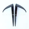 Adequado para cobertura de sobrancelha de farol de neblina Tesla Model 3/Y, cobertura protetora de lâmina de ar, moldura decorativa de sobrancelha de lâmpada de fibra de carbono modificada