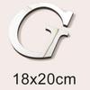 Ventas Calientes Transfronterizas 20cm Tamaño Grande 3D Acrílico Letra Inglesa Espejo Adhesivo de Pared Autoadhesivo Combinación Adhesivo de Espuma Eva