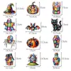 Decoração de Festa de Halloween Transfronteiriça Tags Espirais, Patches Coloridos, Decoração Vintage de Fantasma Aranha Enfeites Espirais