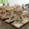 Talla en Piedra Fabricante de Leones de Piedra Tallado Estilo Occidental Tallado Estilo Europeo León de Mármol Blanco Decoración de Animales Adornos para Plaza y Áreas de Entrada de la Comunidad