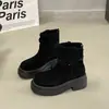 Botas Martin de Mujer de Suela Gruesa de Moda 2026 Otoño/Invierno Nuevo Estilo Vintage Tacón Grueso Hebilla Botines Cortos de Moda Venta al por Mayor