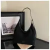 Bolso de hombro de tela cepillada de comercio exterior, moderno y popular, para mujer, nuevo bolso tote de gran capacidad para el día a día, bolso cruzado versátil