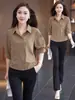 Camisa de Manga Larga para Mujer 2026 Primavera y Otoño Nuevo Estilo Adelgazante y Elegante Top Casual con un Diseño Elegante y Sencillo Camisa de Moda