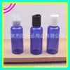 Botella dosificadora azul de 50 ml con tapa de presión, botella PET para champú, botella para gel, tapa Qianqiu, botella para tónico y gel de ducha