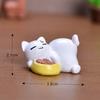 Animales codiciosos micro paisaje diy bonsái pequeños adornos cartón gato y perro lindos animales de resina accesorios de jardinería