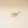 Enfeites de Flores Artificiais Mini Esmaltadas Zibo Decoração de Casa Artesanato Esmaltado Boshan Enfeites para Mesa de Escritório