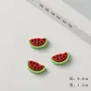 Accesorios de resina de color sólido con forma de fruta al por mayor paquete de material hecho a mano para bricolaje cuerda para el pelo accesorios para el pelo pegatinas