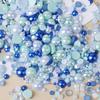 Decoración de uñas de plástico con imitación de perla y diamante, tamaño mixto de 3-10 mm, parche de resina con cuentas, accesorios para joyería DIY