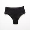 Comércio Exterior Roupa Íntima Feminina Algodão com Fio Confortável Calcinha Cintura Média-Baixa Roupa Íntima Feminina Respirável Meninas Sexy Cor Lisa T-Calcinha