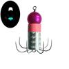GEYAFISHING barco de pesca em alto mar pesca de costa cor pérola luminosa brilhante aço inoxidável banhado oito garras oito com oito anzol polvo