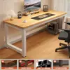 Escritorio de Computadora para Dormitorio, Escritorio para Estudio en Casa, Escritorio Sencillo de Sobremesa para Vivienda de Alquiler, Escritorio de Oficina Rectangular Moderno Minimalista
