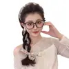 Diadema de Cinta Floral para Mujer 2026 Nuevo Estilo Diadema de Corona Alta para Uso Diario Goma para el Cabello Pinza Trenzada Integrada Accesorio para el Cabello