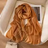 Bufanda de Lana de Color Sólido Estilo Coreano Otoño e Invierno Superventas para Mujer Bufanda Simple Versátil Chal Largo para Aire Acondicionado 100% Lana